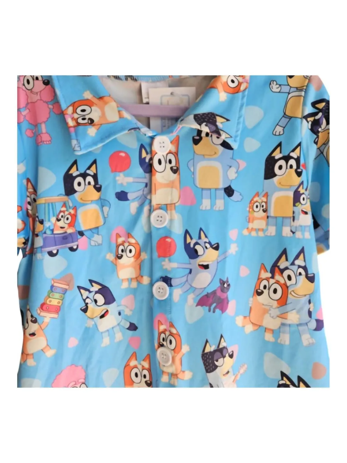 Aier Wholesale - Kid's Favorite Blue Dog Button Down Shirt