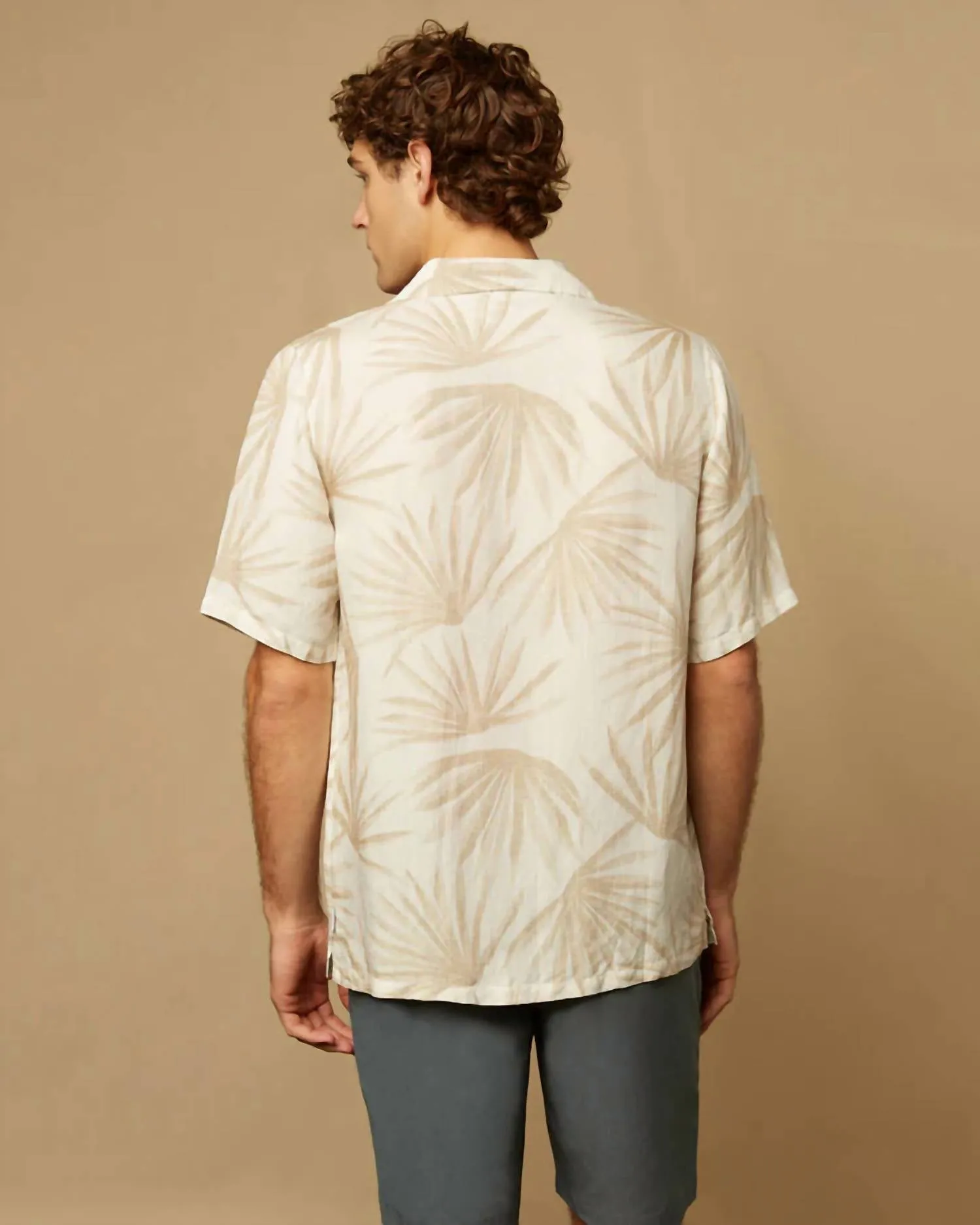 AIR LINEN CONVERTIBLE CAMP SHIRT