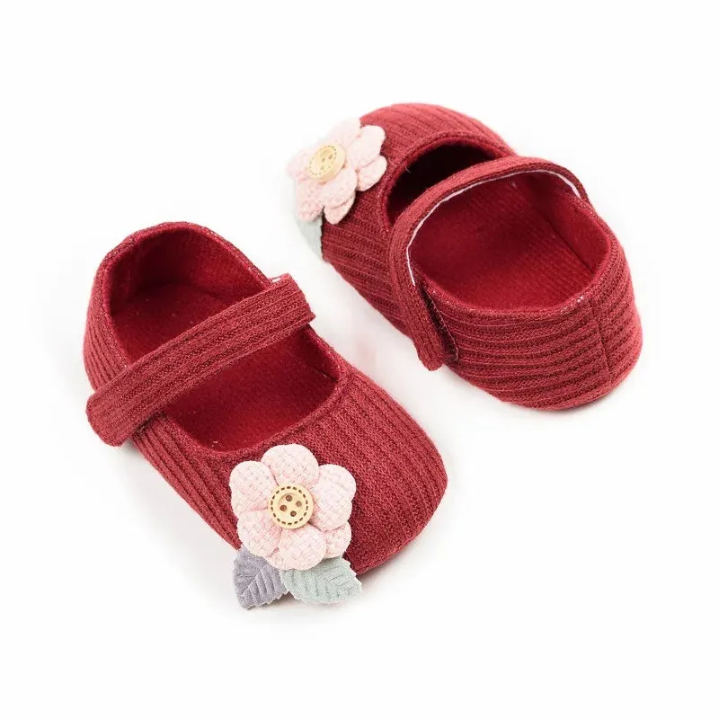 Anti-slip First Walking Shoes Baby Shoes 0-6-12 Months Girls' Shoes
