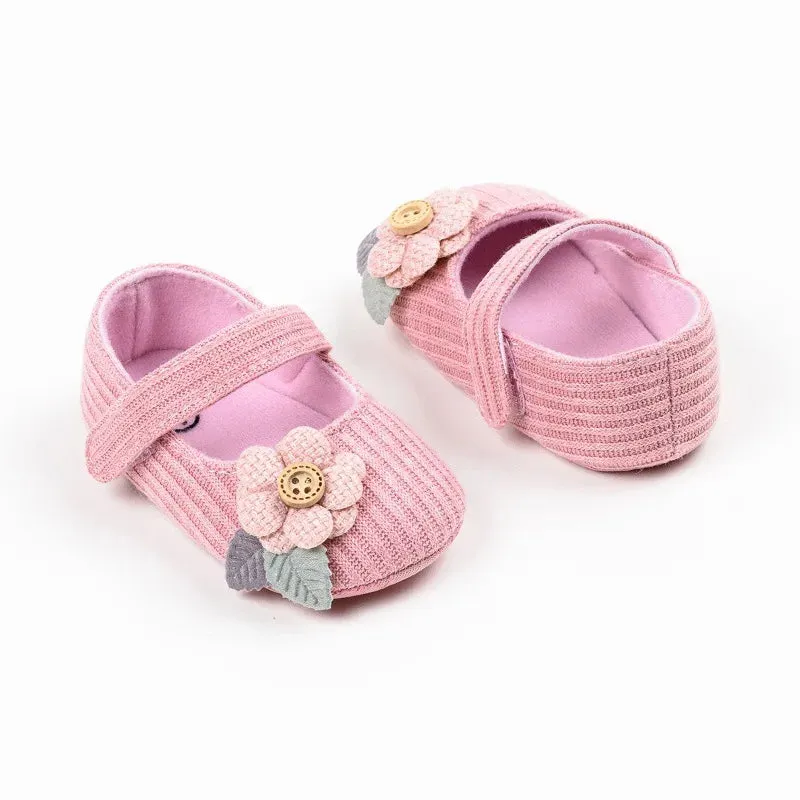 Anti-slip First Walking Shoes Baby Shoes 0-6-12 Months Girls' Shoes