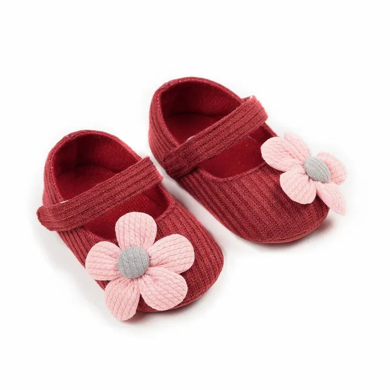 Anti-slip First Walking Shoes Baby Shoes 0-6-12 Months Girls' Shoes