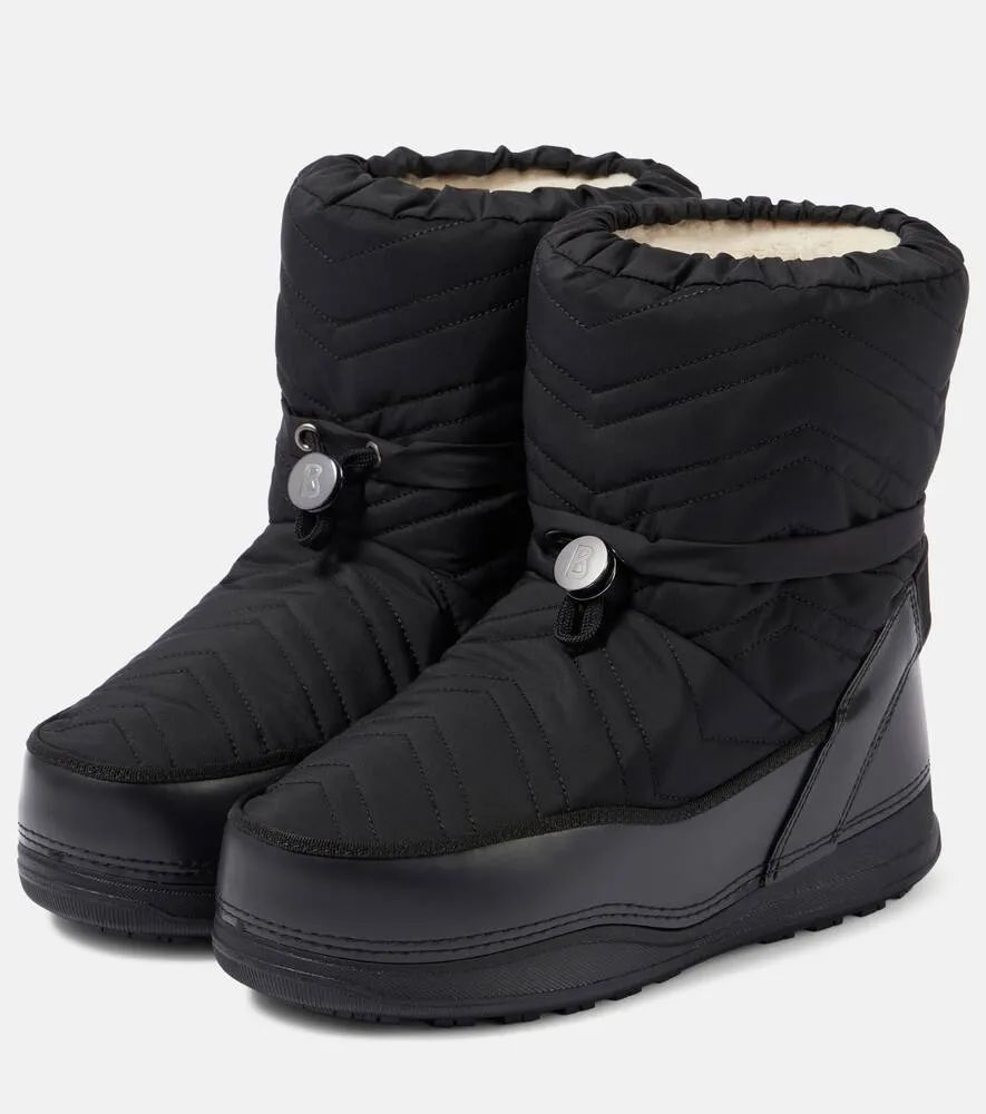 Bogner La Plagne faux leather snow boots