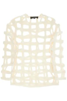 Comme Des Garcons Homme Plus Wool Cut Out Top With Italian