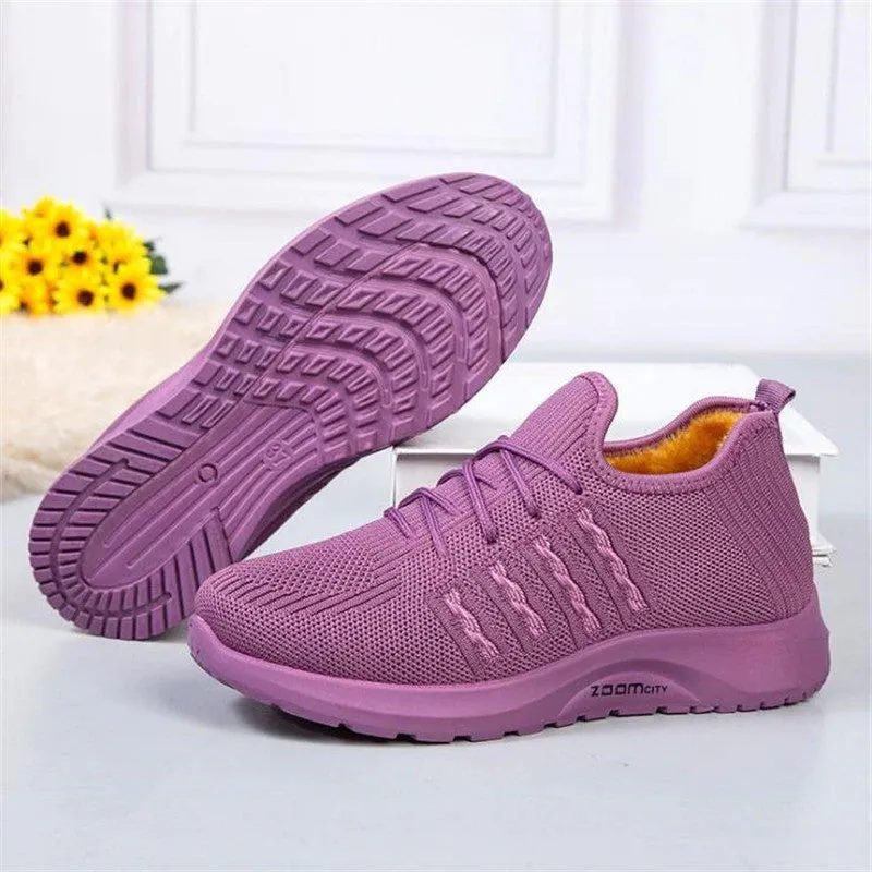 Cuzcare Women Orthopedic Shoes Plus Fur Winter Shoes