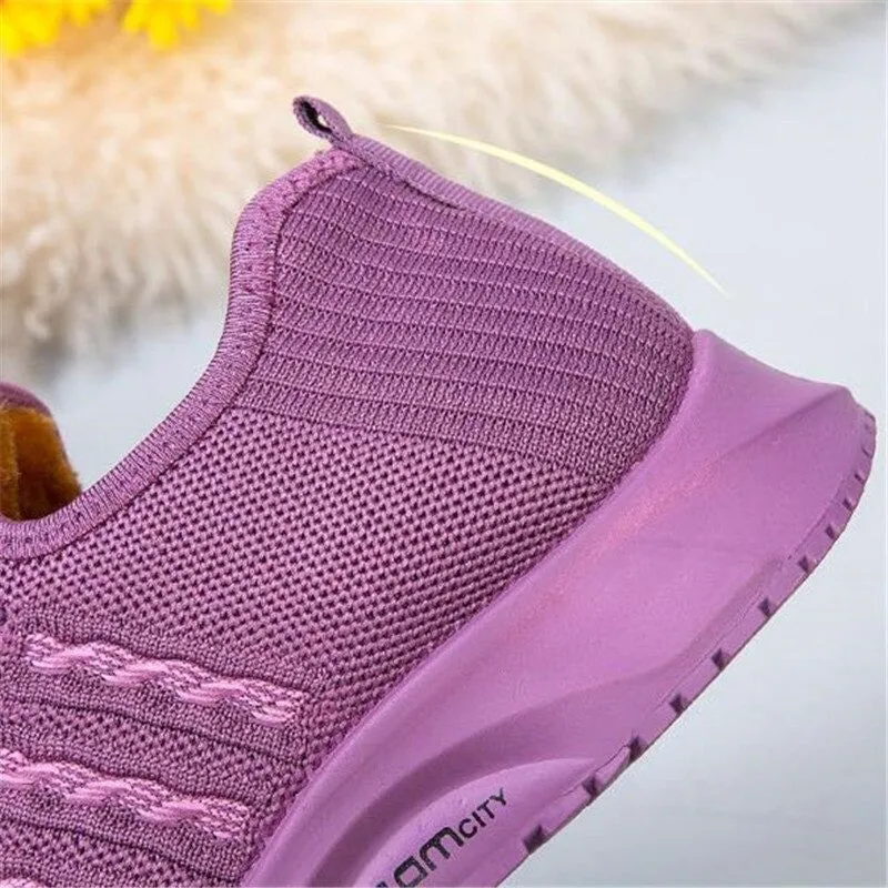 Cuzcare Women Orthopedic Shoes Plus Fur Winter Shoes