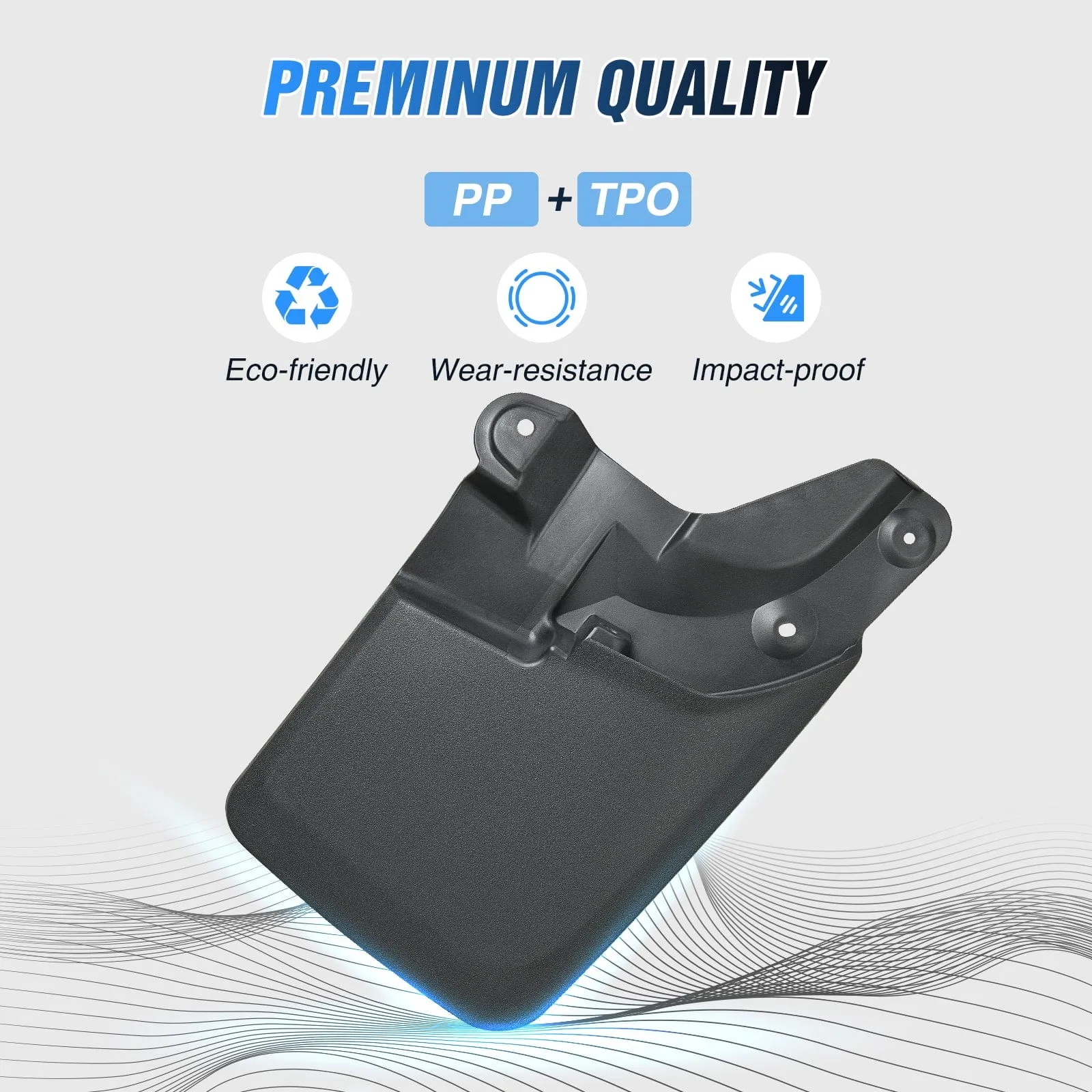 Front & Rear Set Mud Flaps for Toyota Tacoma 2016-2023