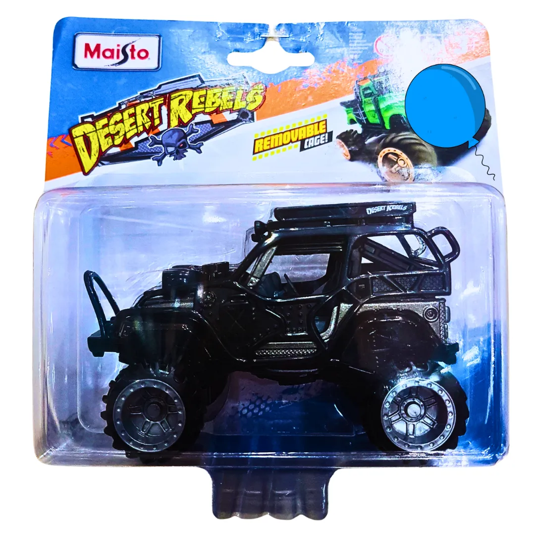 Maisto Desert Rebels Off-Road Adventure Truck – Rugged Design with Removable Cage – For Ages 3 