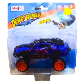 Maisto Desert Rebels Off-Road Monster Truck – Blue & Orange with Removable Cage – For Ages 3 