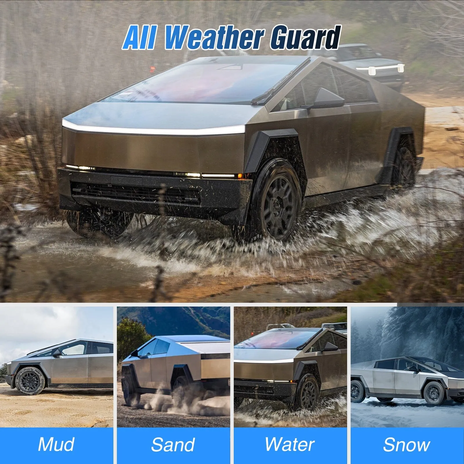 Mud Flaps for Tesla Cybertruck 2023 2024 2025