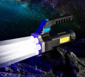 Multifunction High power LED flashlight camping torch 7 lamp beads