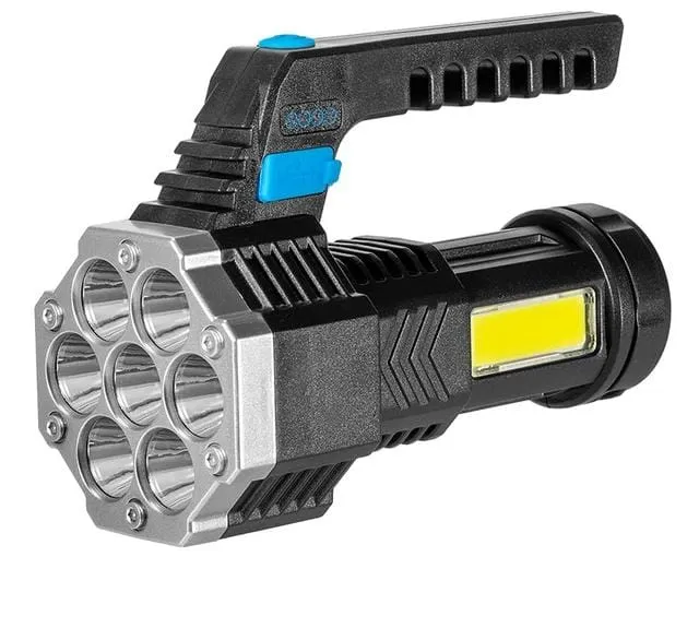 Multifunction High power LED flashlight camping torch 7 lamp beads