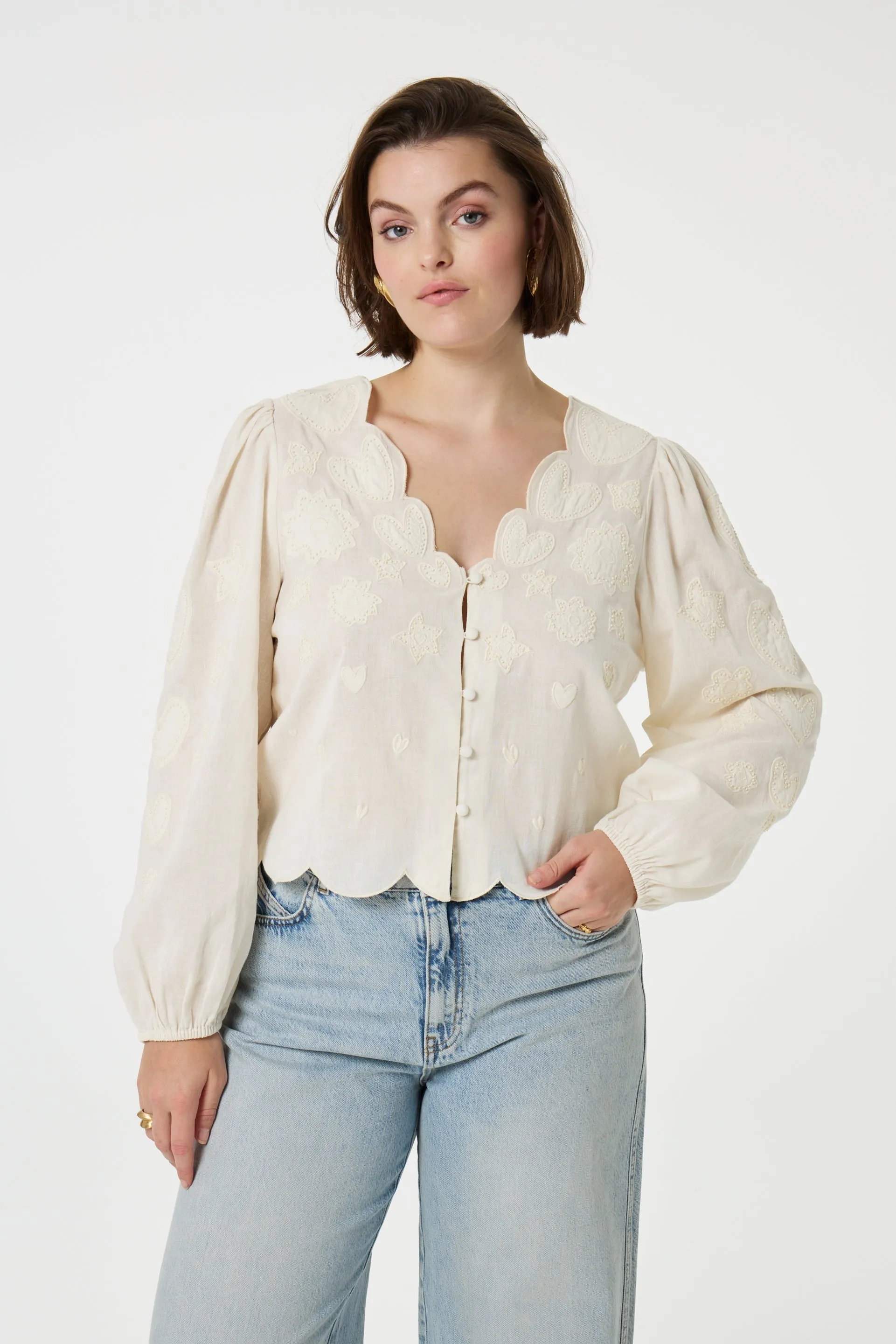 Rani Blouse - Cosy White