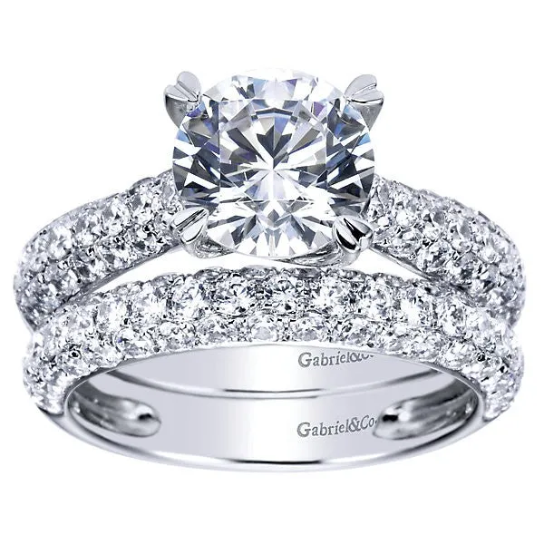 Royal Pave Fancy Tiffany Diamond Engagement Mounting