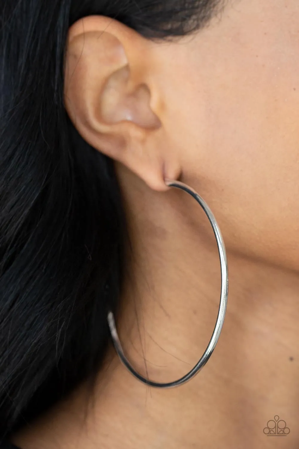 Silver Hoops