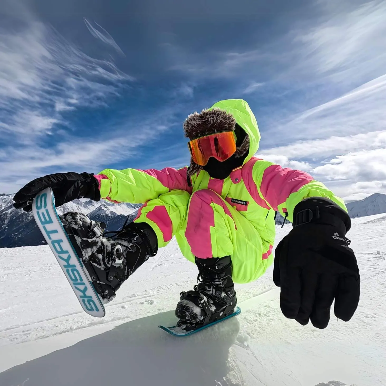 Skiskates by Snowfeet* | 44 CM | Skiblades Snowblades Skiboards Mini Skis