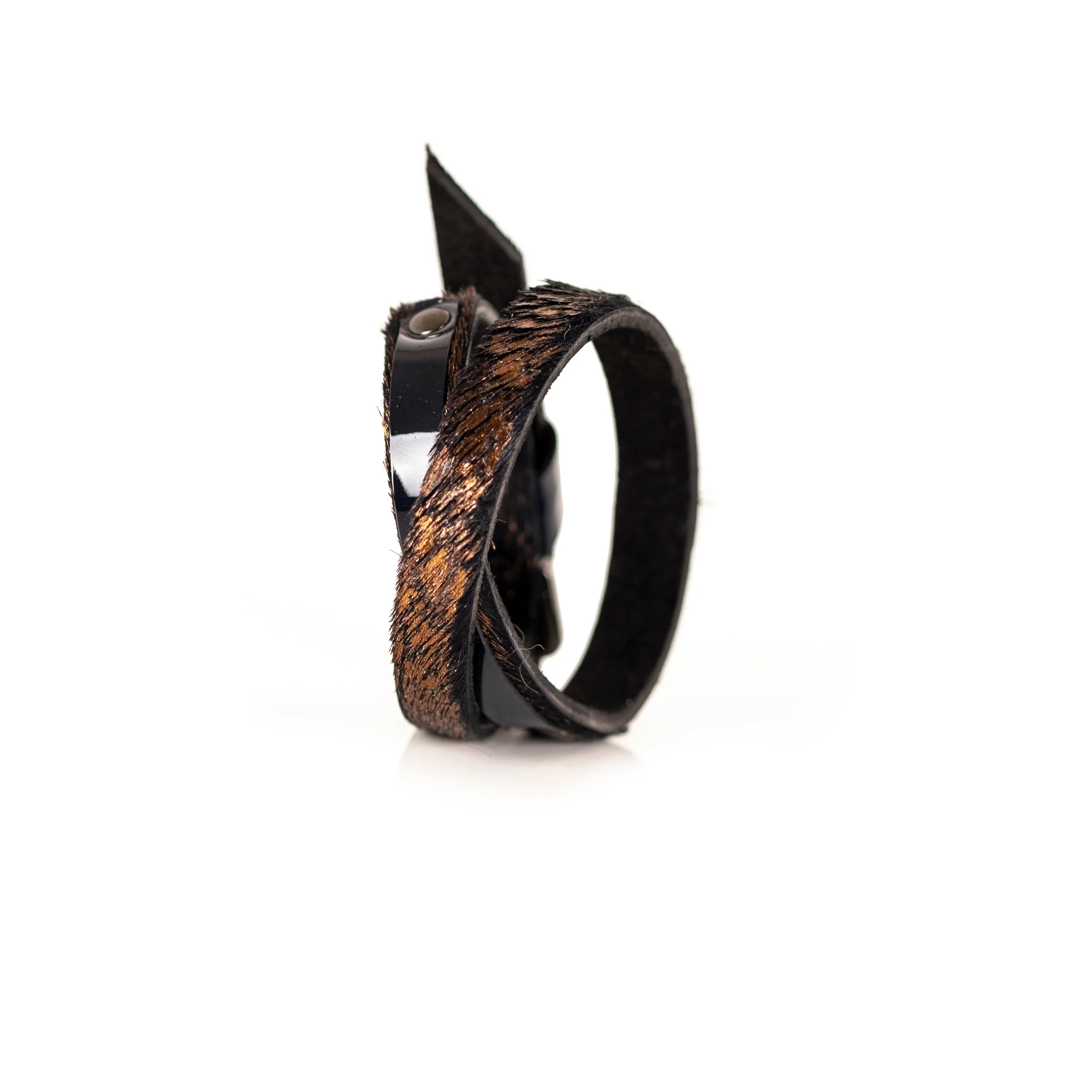 The Duo Leather Double Wrap Bracelet