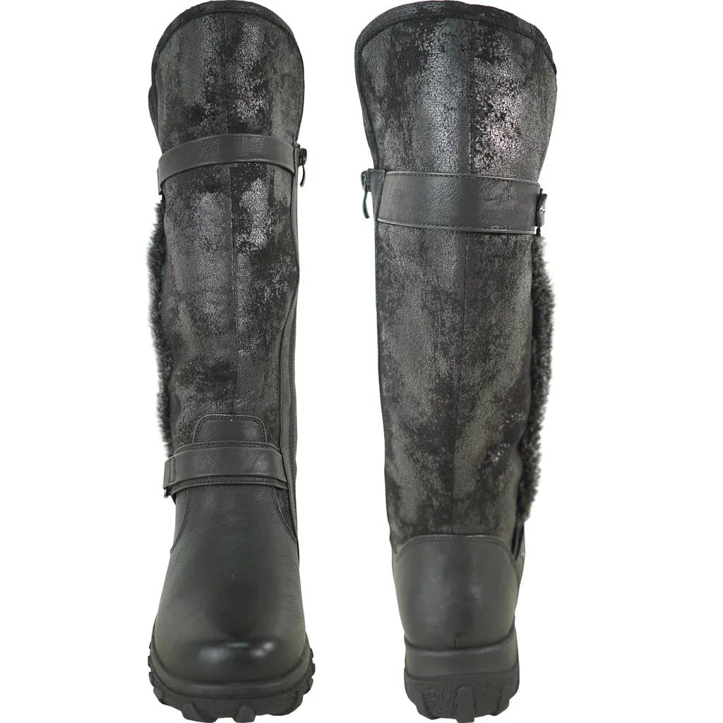 Vangelo Women's HF3596 Knee High Fur Winter Boots