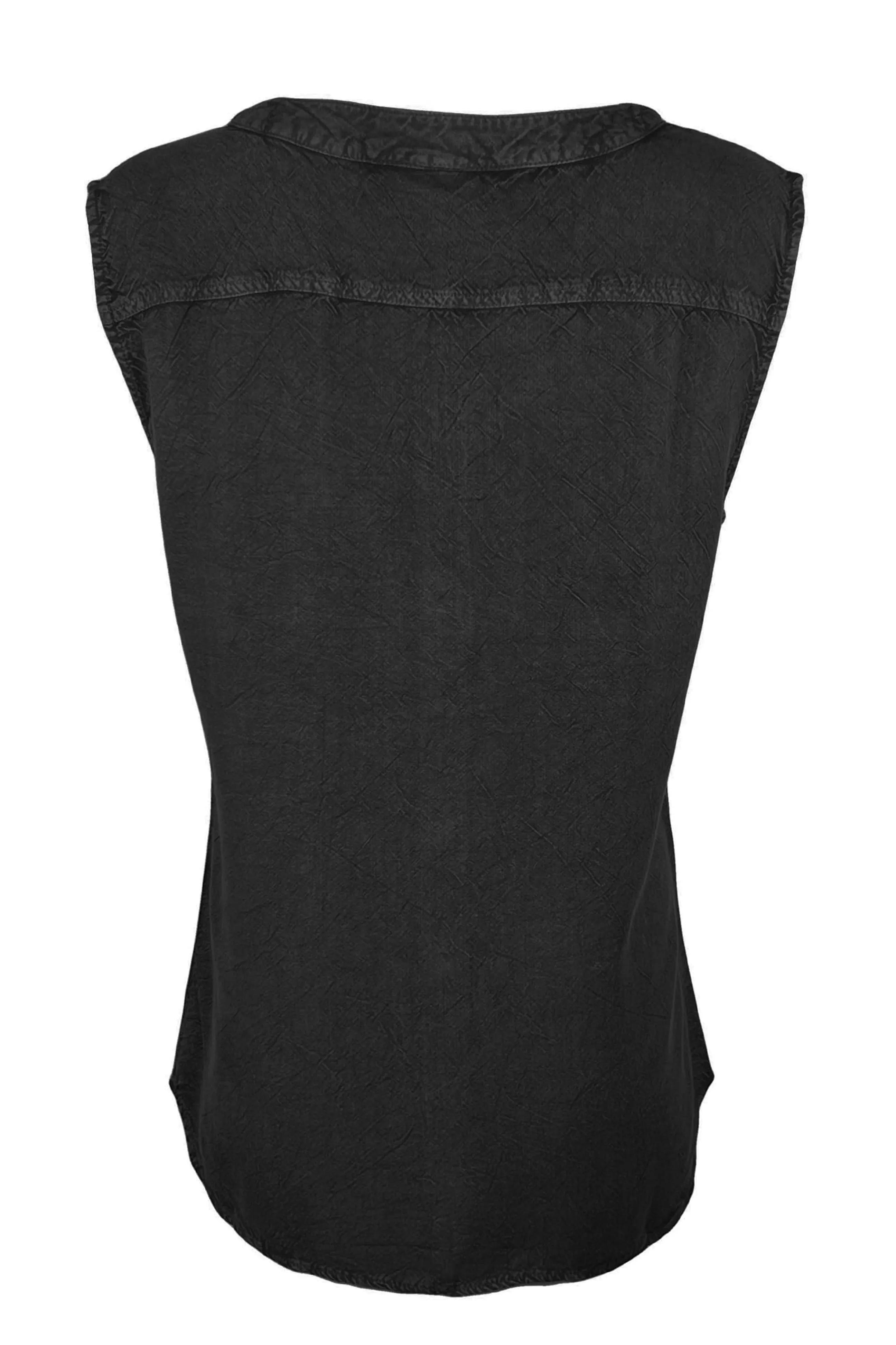 Women's Sleeveless Embroidered Bohemian Medieval Chic Summer Fashion Blouse Top