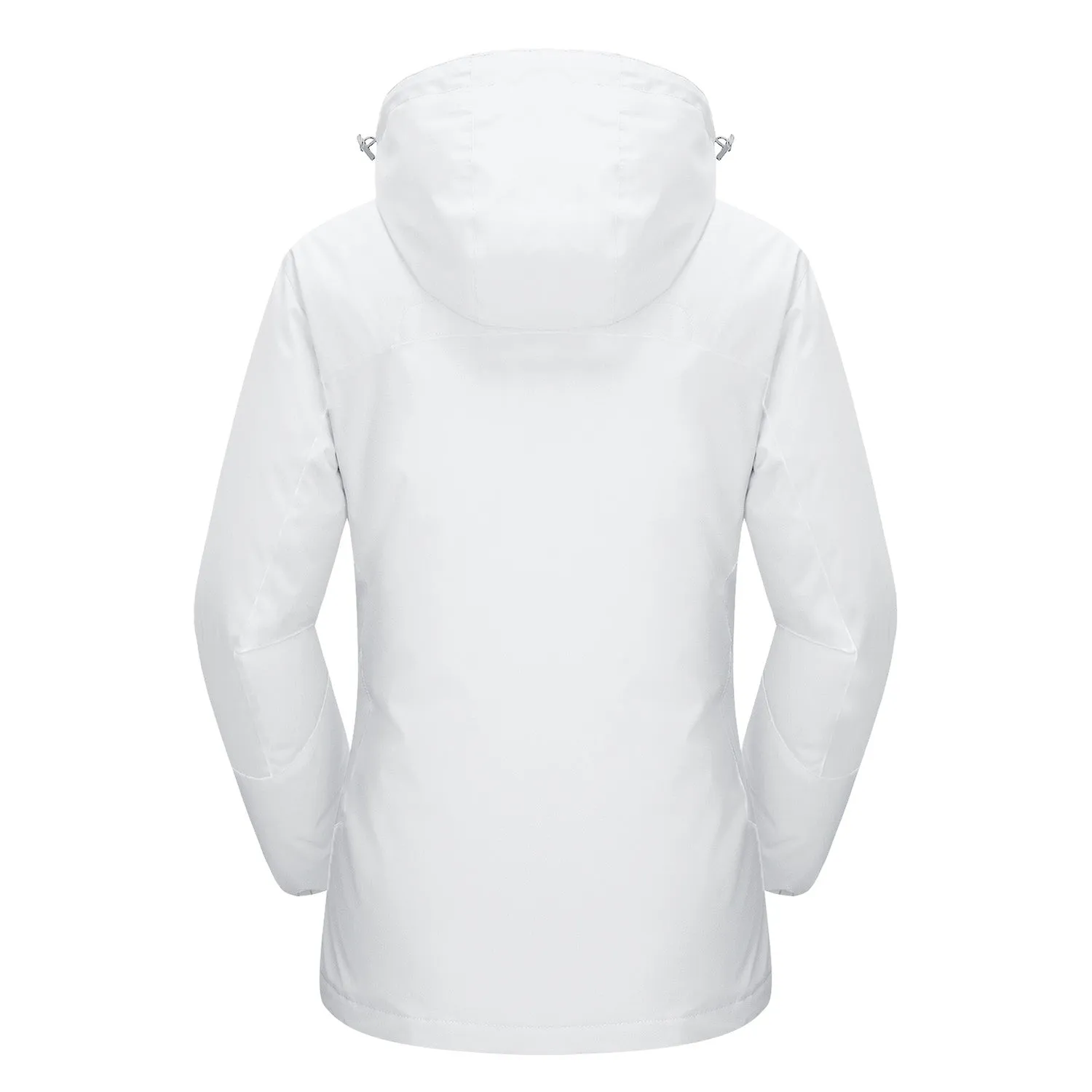 Women's Waterproof 3-in-1 Ski Jacket - Winter Snow Coat with Fleece Liner