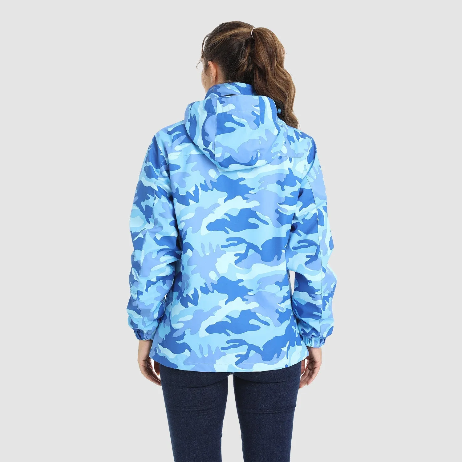 Women's Waterproof 3-in-1 Ski Jacket - Winter Snow Coat with Fleece Liner