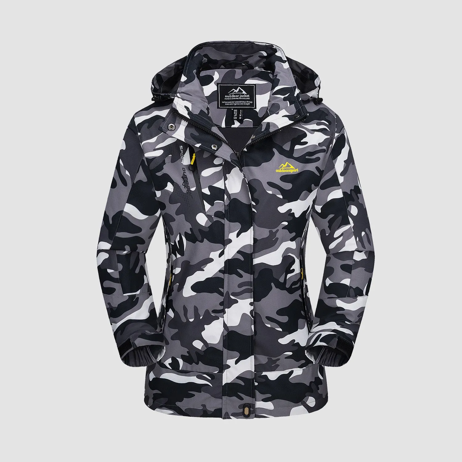 Women's Waterproof 3-in-1 Ski Jacket - Winter Snow Coat with Fleece Liner