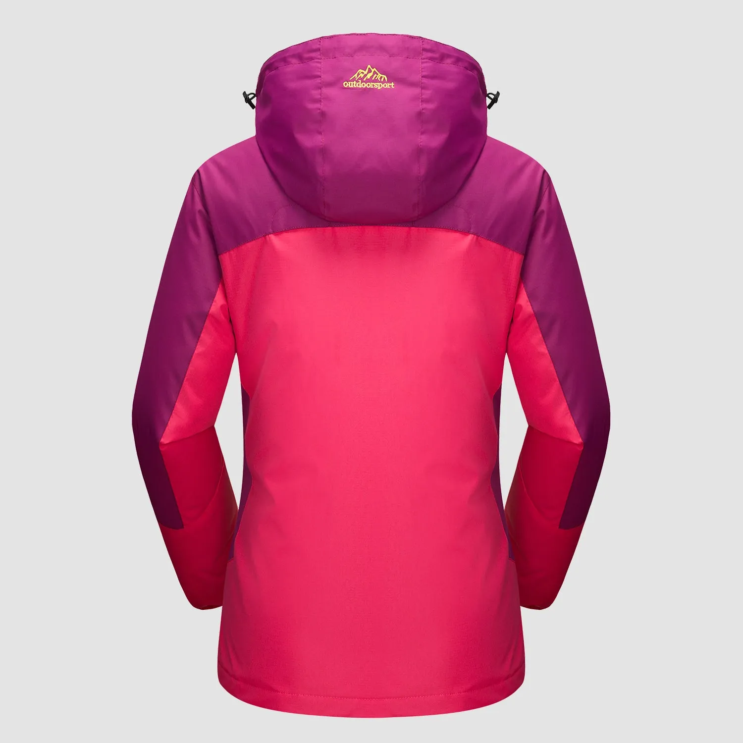 Women's Waterproof 3-in-1 Ski Jacket - Winter Snow Coat with Fleece Liner