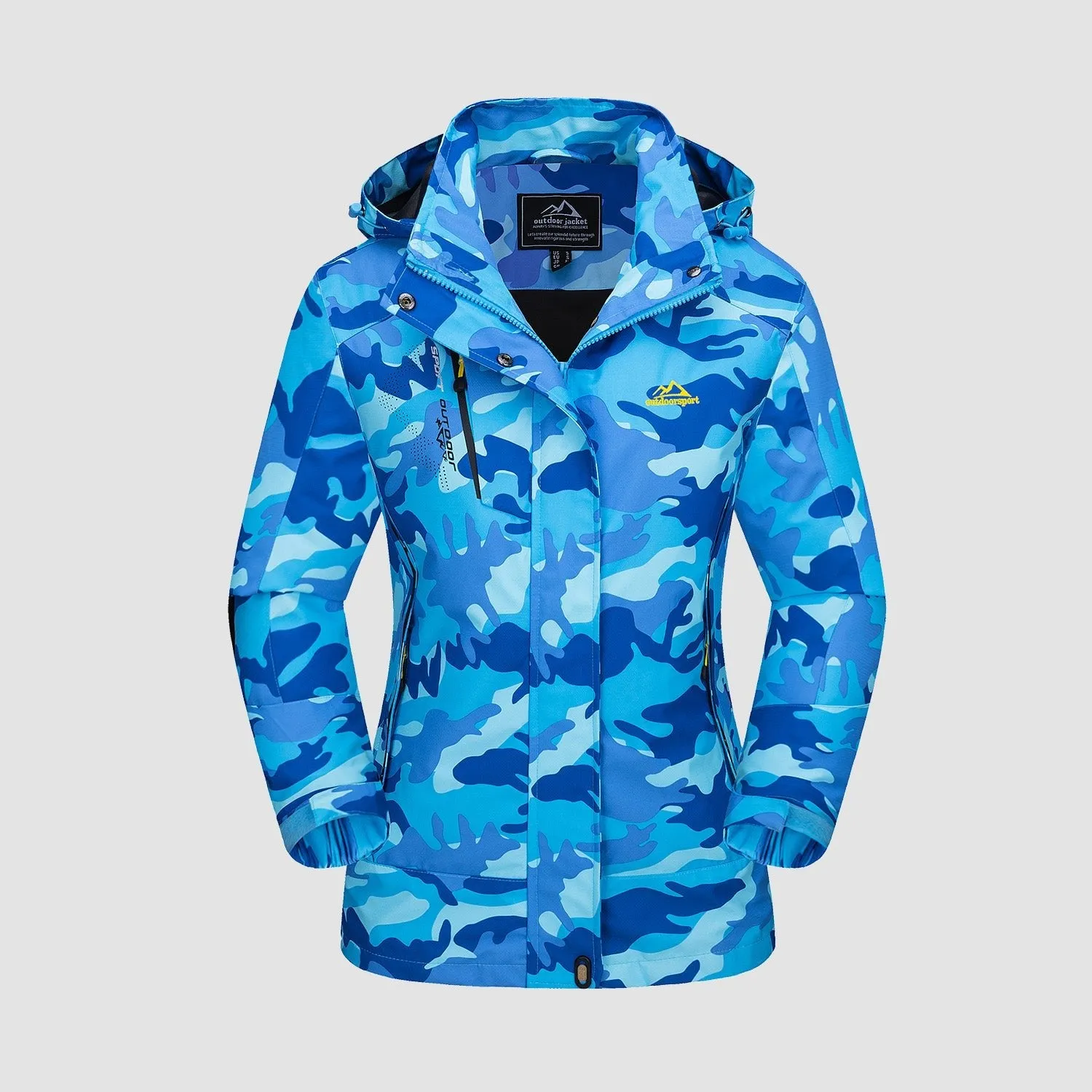 Women's Waterproof 3-in-1 Ski Jacket - Winter Snow Coat with Fleece Liner